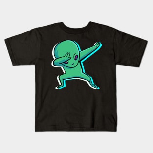 Alien icon funny Kids T-Shirt